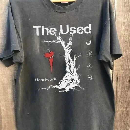 American Retro Retro Second-hand Band Charcoal Vtg T-shirt Unisex T-shirt Summer New Men's and Women's Fashion Streetwear