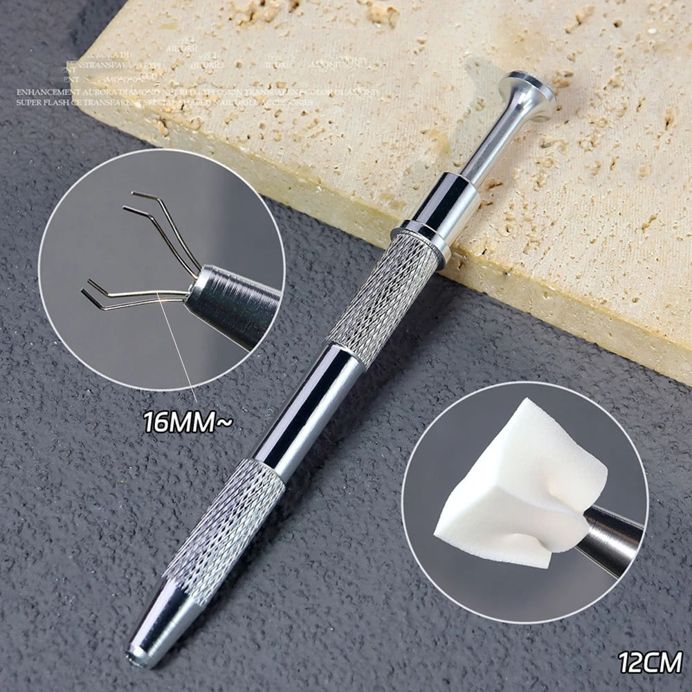 50Pcs Square Nail Art Sponges + Grab Pen Set Gradient Nail Brushes Gel Polish Design Nail Sponge Grab Pen Manicure Supplies