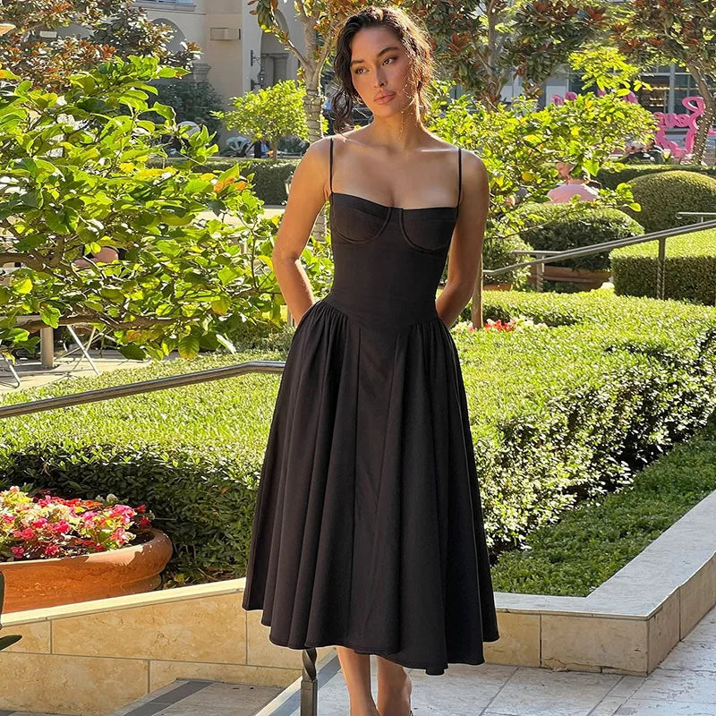 Ladies Elegant Evening Party Fashion Dress Women Sleeveless Backless Bodycon Maxi Dresses Night Club Streetwear Female Outfits