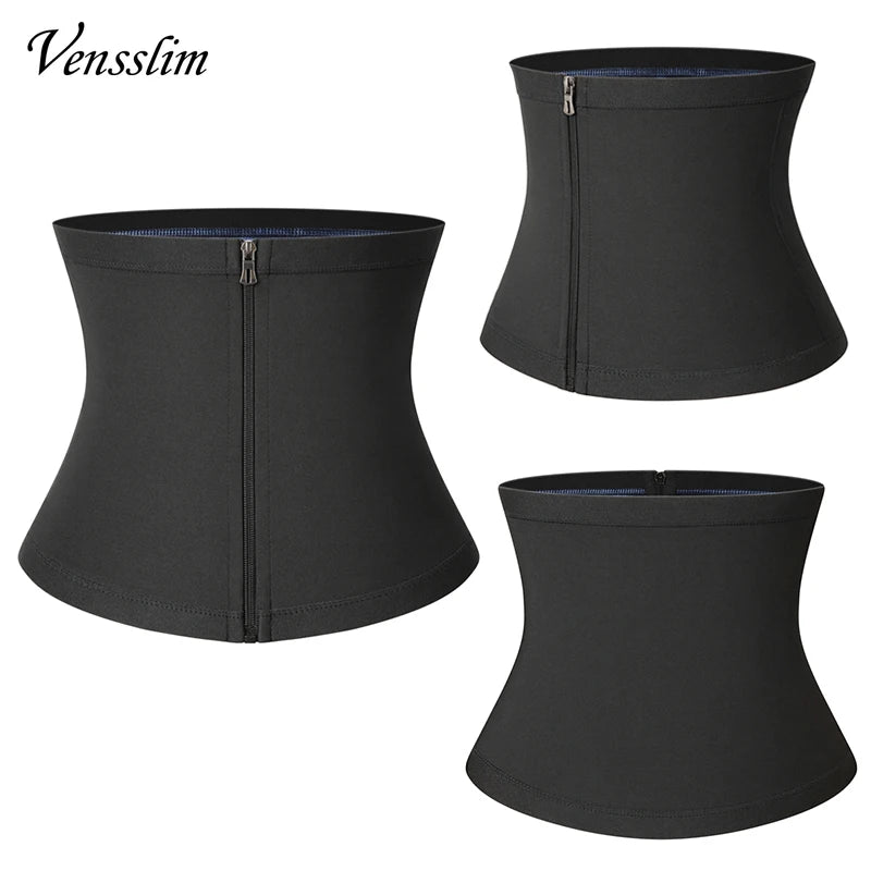 Men Body Shaper Waist Trainer Sauna Belt Workout Slimming Tummy Trimmer Shapewear for Weight Loss Fat Burning Sweat Bands