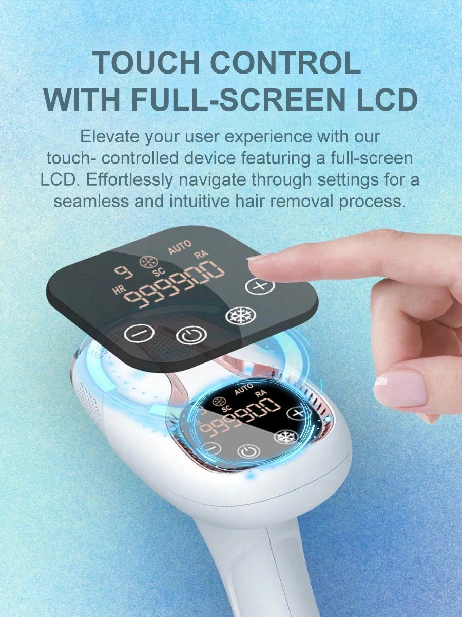 Upgraded Laser Hair Removal Cooling 3in1 At-Home Rejuvenation Acne Remove Painless Permanent Hair Remove for Women IPL Epilator