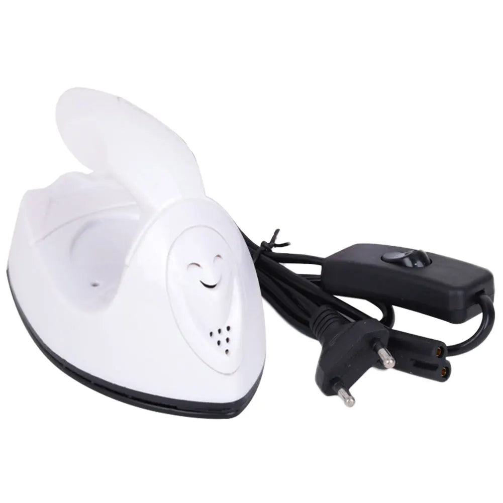 DIY Small Heat Press Iron Portable Electric Mini Travel Iron Versatile Rapid Heating-Up for Hot Drilling Name Cloth Stickers