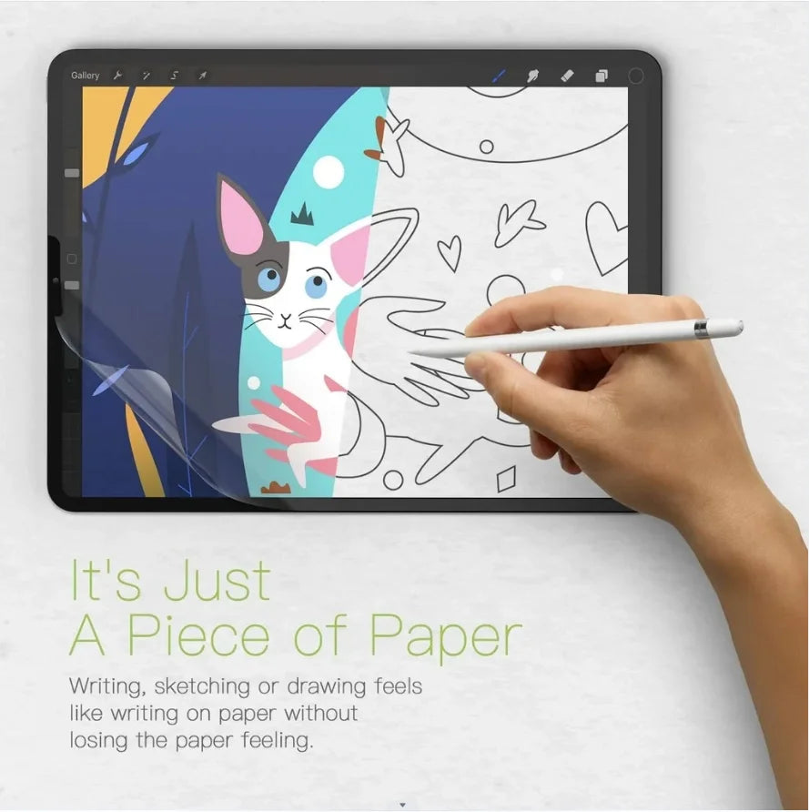 3Pcs Paper Feel Like Screen Protector For ipad Air 11 Pro 13 2024 10th 9th Generation 8 7 6 Air 5 4 Pro 11 12.9 10.5 No Glass