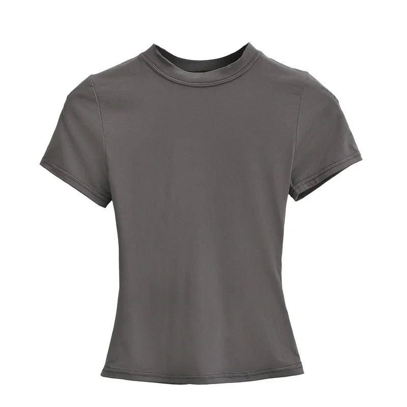 High Quality Casual T shirt Slim Short Sleeves