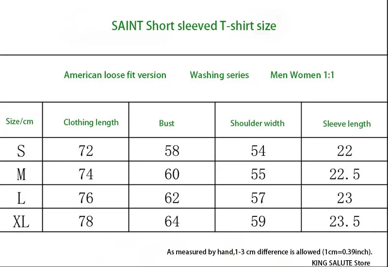 25SS Saint Cartoon Style Female Warrior Graphic T Shirts Street Fashion Men Short Sleeve