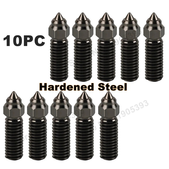 For Ender 3 V3 KE Nozzle Brass Plated Copper Hardened Steel High Speed 3D Printer Nozzles For Creality K1 / K1 Max / CR-M4