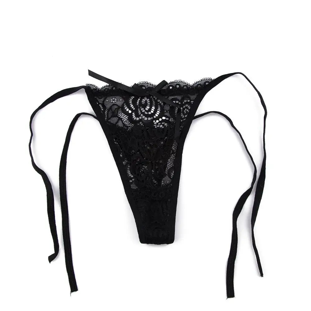 Sexy G-string Thongs Women Panties Floral Sheer Underwear Soft Lingerie Briefs Lace Transparent Knickers
