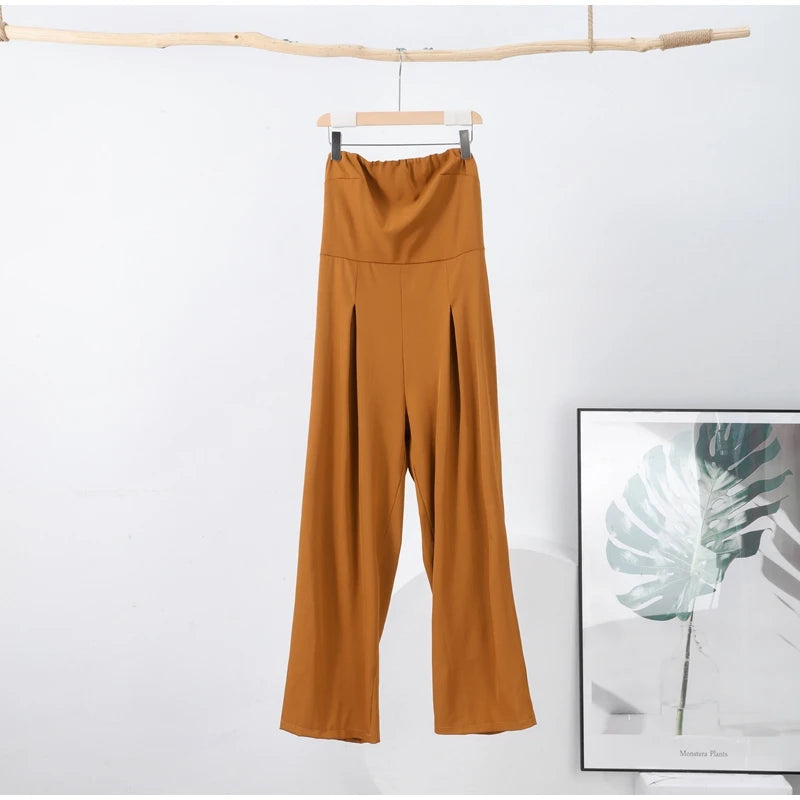 Sexy Backless Women's Jumpsuits Solid Off Shoulder Waist Cinching Pockets Wide Leg Pants Lady Bodysuit Summer Female Outwears
