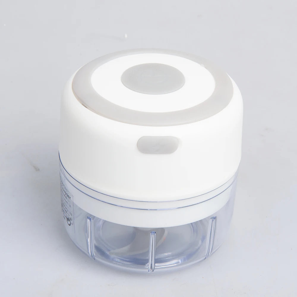 Electric Garlic Chopper, Mini Portable Veggie Chopper, Garlic Grinder Masher Onion Chopper, for Ginger, Chili, Fruit, Meat, etc