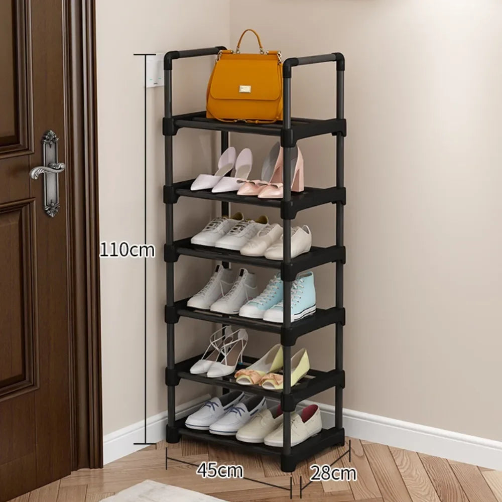 Metal Shoe Rack Multi-Layer High-capacity Organizer Shoes Racks Multi-function Simplicity Dormitory Living Room Storage Racks
