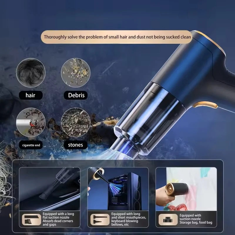 Xiaomi MIJIA Car Vacuum Cleaner 9in1 Portable Wireless Car Vacuum Cleaner Handheld Home Car Dual Use Vacuum Cleane