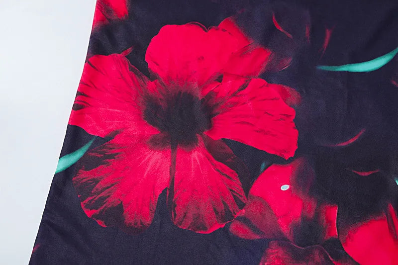Ladies Summer Floral Print New Fashion Birthday Party Dress Women Sleeveless Backless Sexy Bodycon Maxi Dresses Club Streetwear