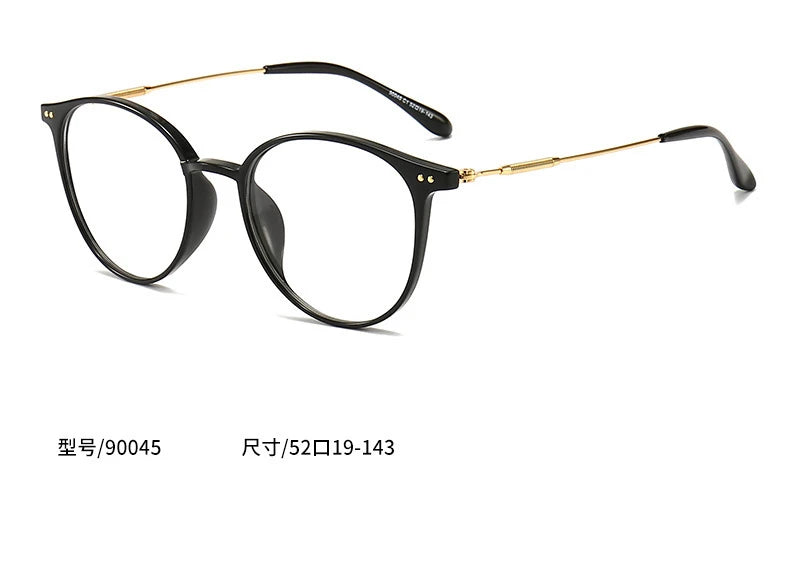 2021 New unisex round polygon glasses for men women metal frame glasses plain glasses Nearsighted Eyewear Glasses -1.0 -2.5 -2