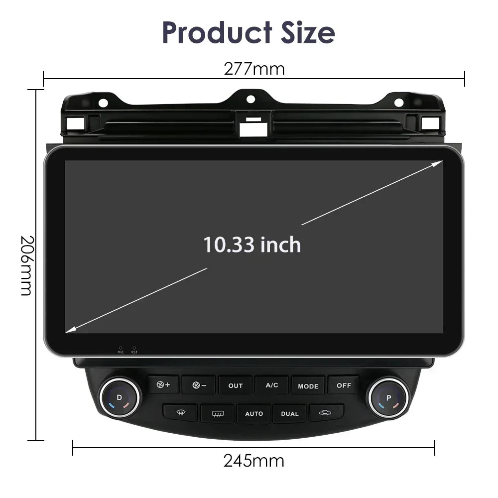 Carplay Android Car Radio For Honda ACCORD 7 2003-2007 Multimedia player GPS Navi Stereo 7862 Autoradio 2din Diesel screen 4G BT