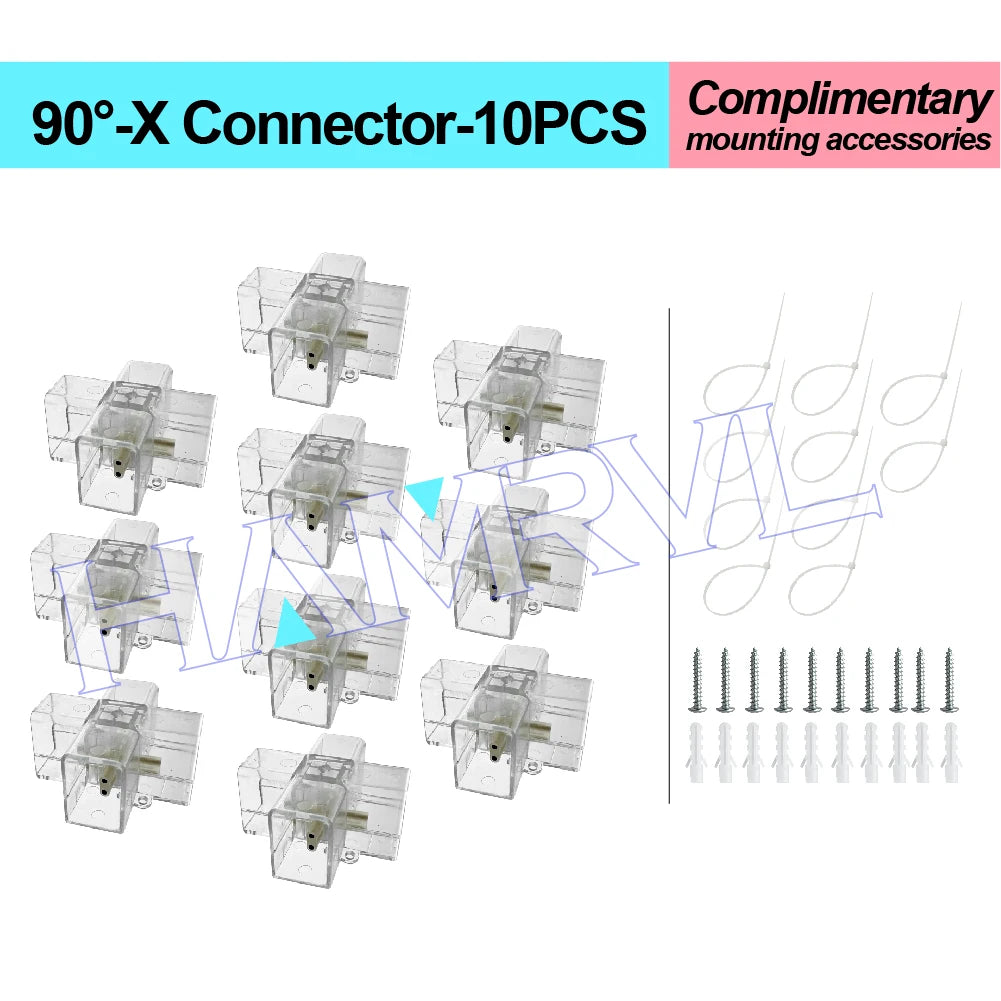 LED Hexagon Connector Cable DIY for Honeycomb Lamp AC110V-240V Barbershop Esports Workshop Garage 4S Car surface Lighting