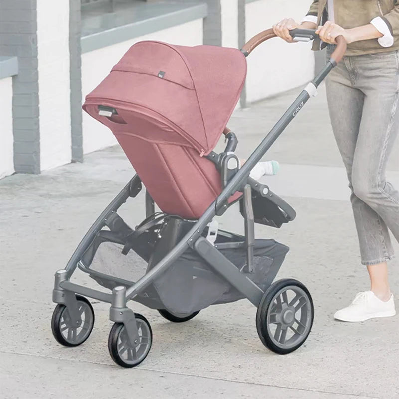 Stroller Wheel Tire For Uppababy Cruz V2 Pushchair Front Or Back Wheel PU Tubeless Tyre Cover Baby Buggy Replace Accessories