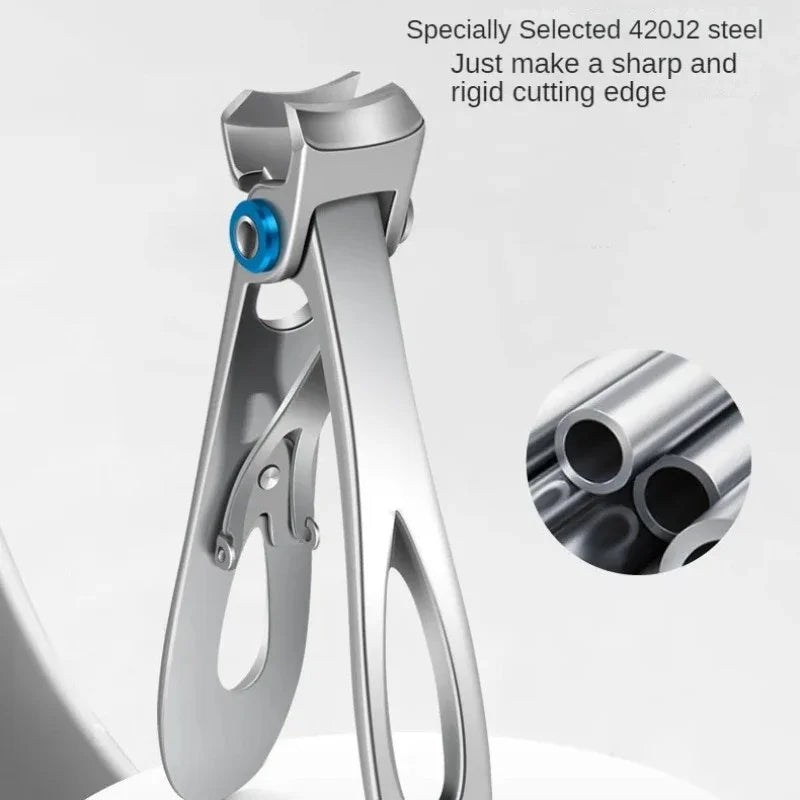Professional Nail Cutter Stainless Steel Nail Clippers Toenail Fingernail Manicure Trimmer Toenail Clippers for Thick Nails