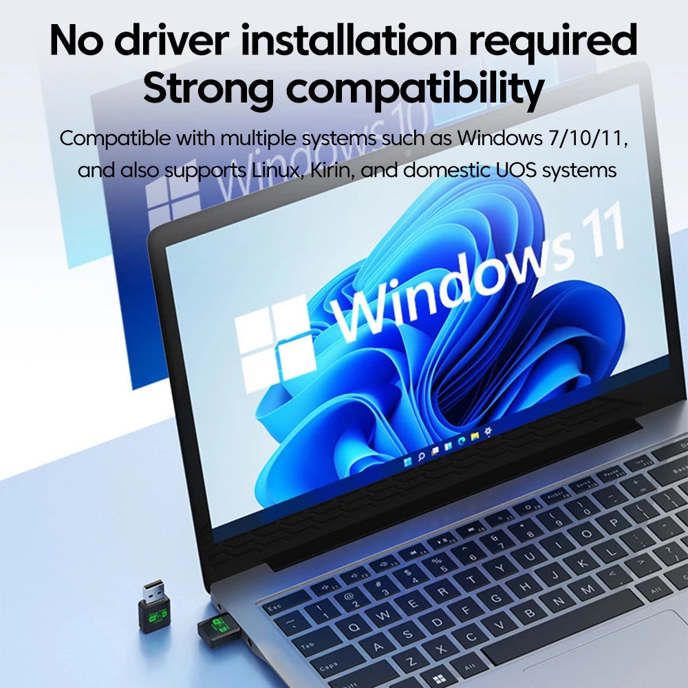 WiFi 6 AX900 Bluetooth 5.4 WiFi USB Adapter Wireless Network Card 2.4G&5GHz Wlan Receiver Signal Receiver For PC/Laptop Win10/11