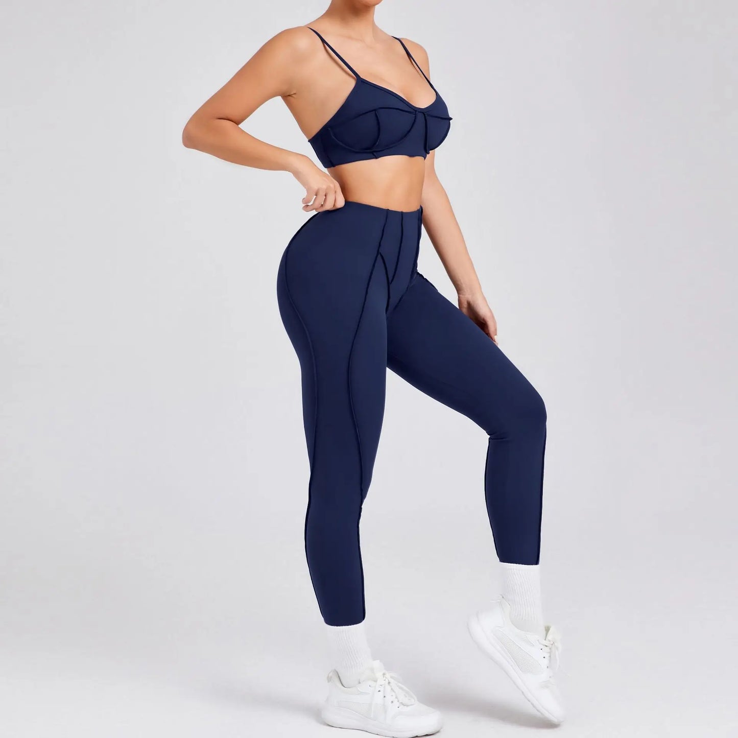 New Yoga Set Women Tracksuit Workout Legging Athletic Suit Gym Push Up Legging Fitness Bra Sports Wear Active Wear