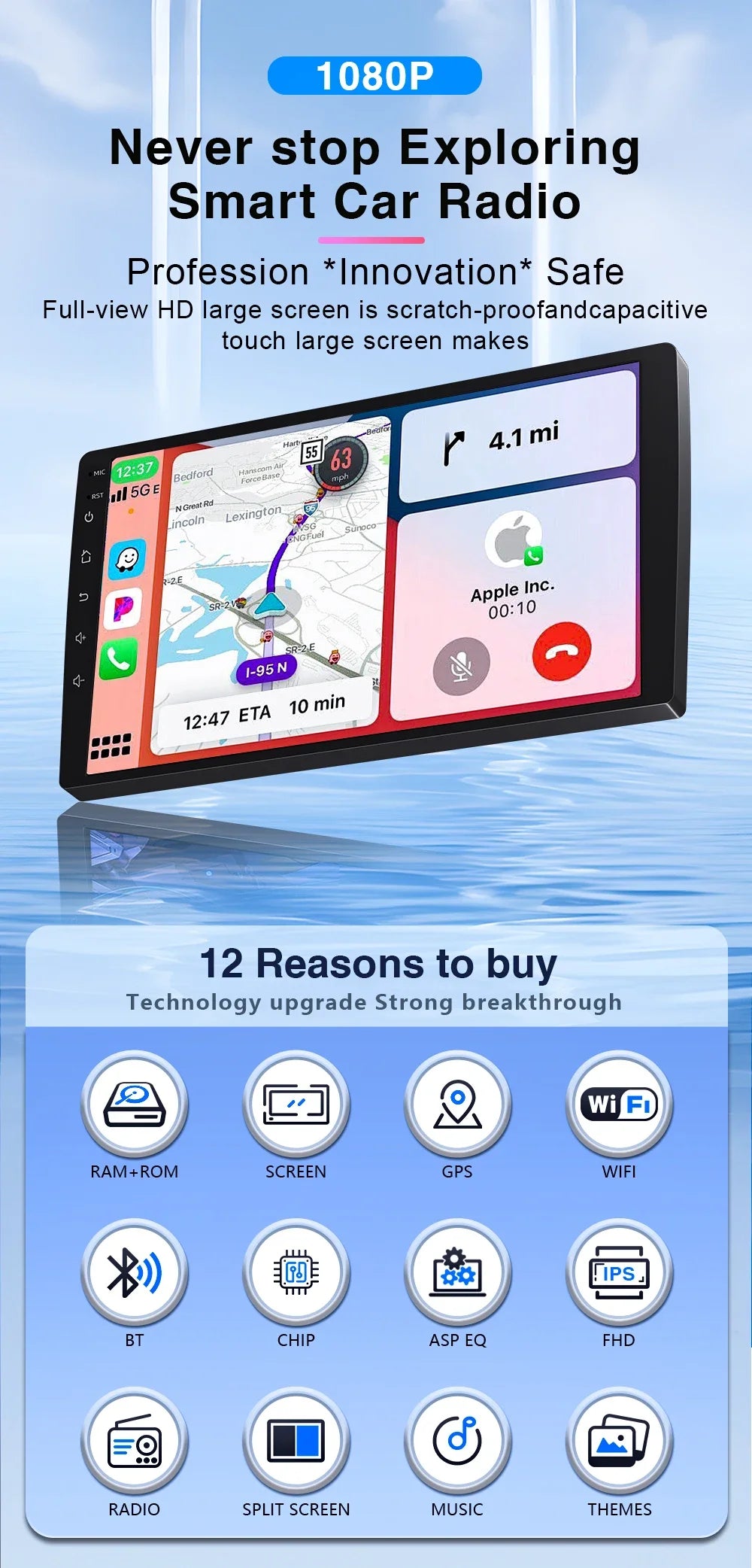 Android 14 Head Unit For Honda Accord 7 2003-2007 Multimedia Player GPS Navigation Stereo Head Unit No 2din DVD QLED Screen 5G