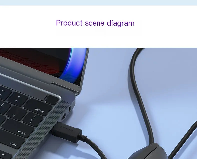 Wired Vertical Mouse Low Noise Button Ergonomics Design 3600 DPI Adjustable With Finger Support Mause Office Use Or Play Game