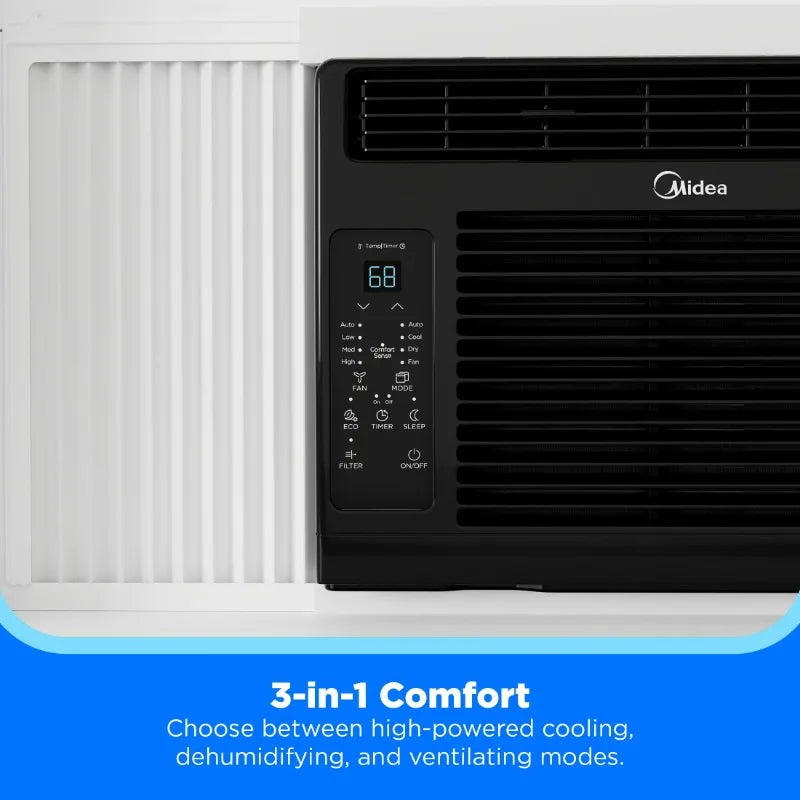 Midea 5,000 BTU Window Air Conditioner, 150 Sq. Ft., White, New
