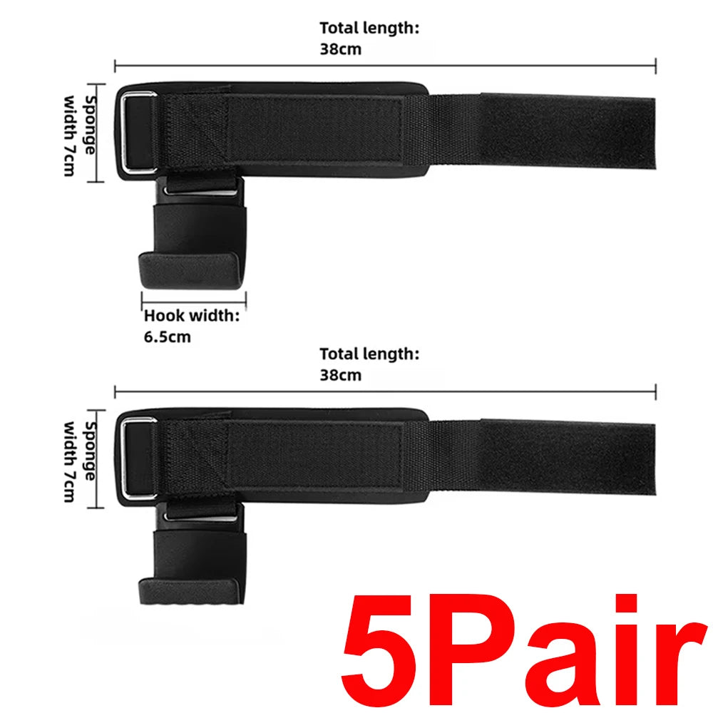 Lifting Power Hook Wrist Strap Heavy Duty Weight Lifting Hooks with Padded Gym Sports Strength Training Horizontal Bar Exercise