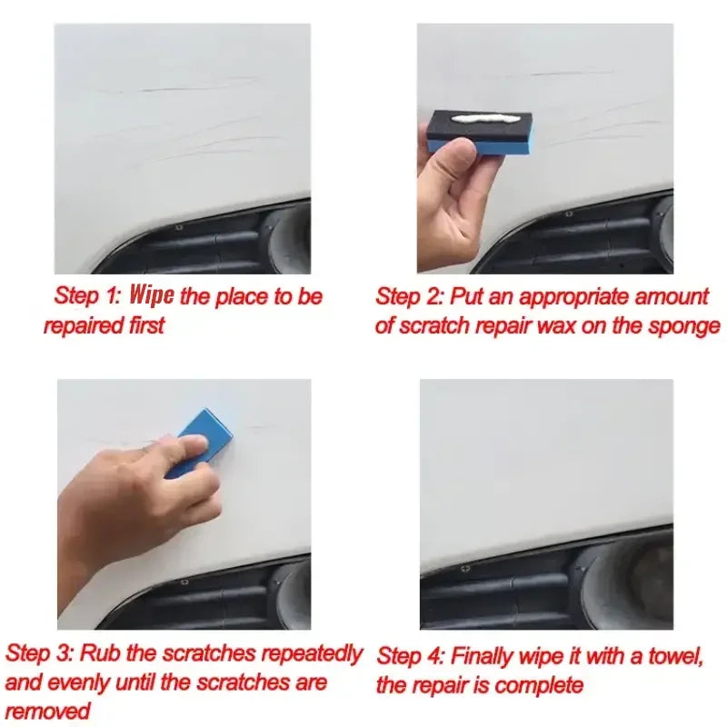Car Scratch Wax, Automotive Scratch & Swirl Remover, Quick Scratch Repair And Gloss Recovery - Shine Enhancer For All Paint Colo