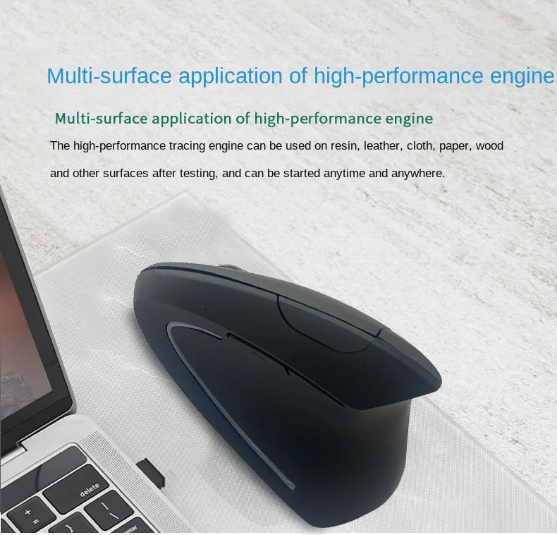 Original ihoyi Wireless Mouse Vertical Wired USB Mouse Ergonomic Luminous 2.4G Mute Photoelectric Bluetooth Game Mouse