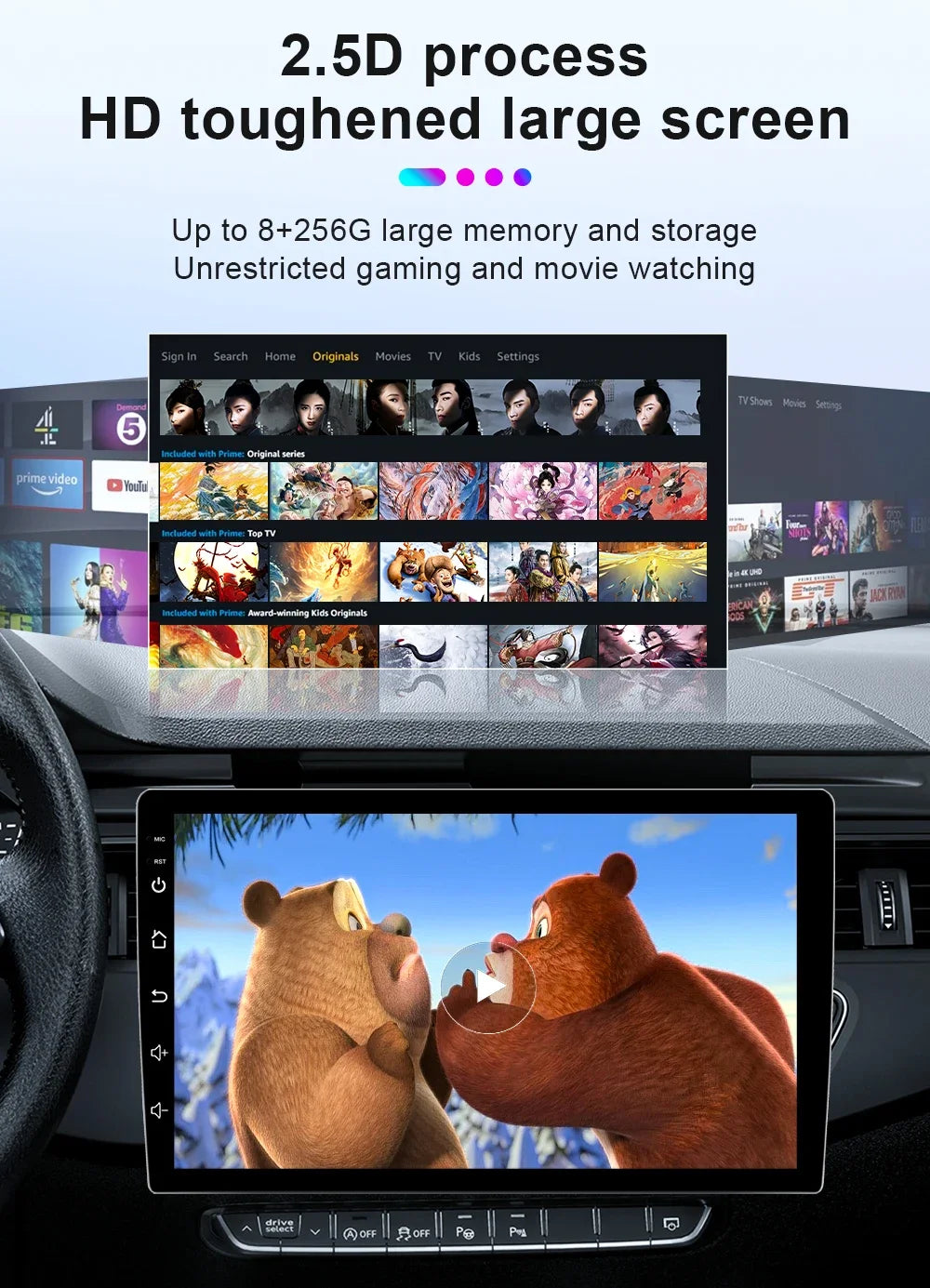 Android 14 Head Unit For Honda Accord 7 2003-2007 Multimedia Player GPS Navigation Stereo Head Unit No 2din DVD QLED Screen 5G