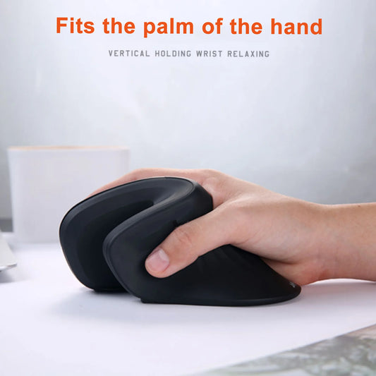CHYI Vertical Wireless Mouse USB 2.4G Optical Gaming Mice Comfortable Ergonomic Wrist-care Charging Mause Wired Mouse For Laptop