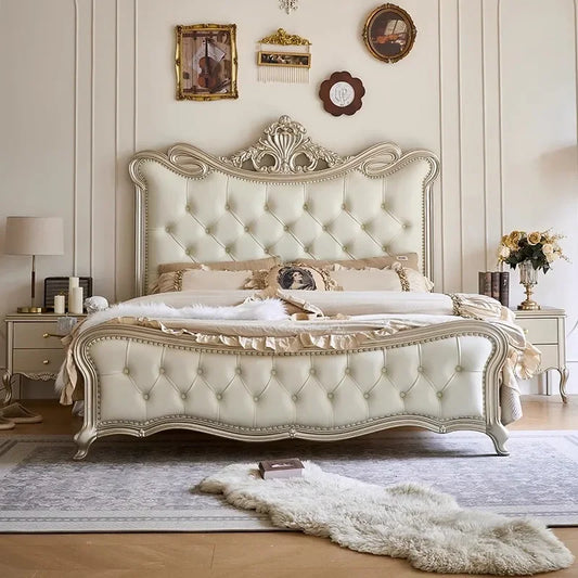 Double Girls Bed Design European Beauty Multifunctional Storage Bed Luxury King Size Sun Letti Matrimoniali Bedroom Furniture