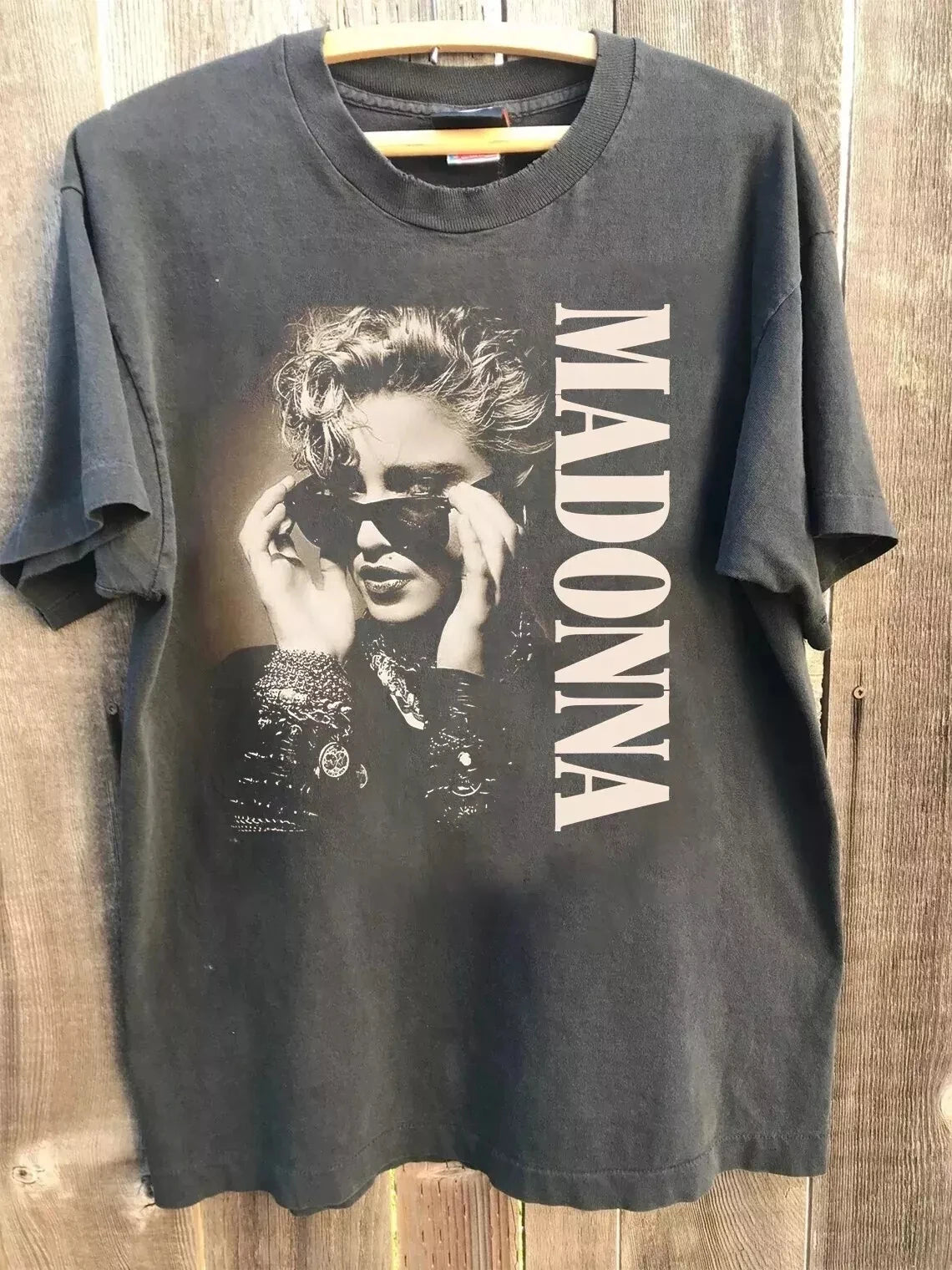 Madonna Shirt Madonna Graphic Tour Charcoal Cotton T-Shirt Unisex Summer New Men and Women
