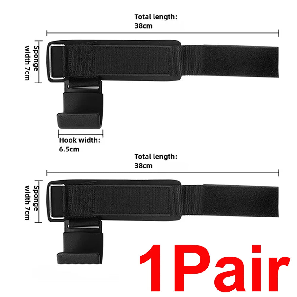 Lifting Power Hook Wrist Strap Heavy Duty Weight Lifting Hooks with Padded Gym Sports Strength Training Horizontal Bar Exercise