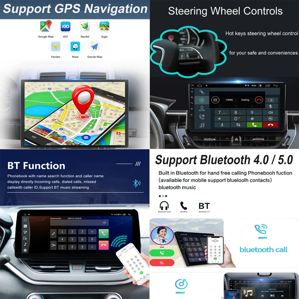 Android OS For Honda Accord 7 CM UC CL 2004 - 2007 Car Radio Navigation 4G WIFI BT No 2 Din DVD GPS CPU Multimedia Player