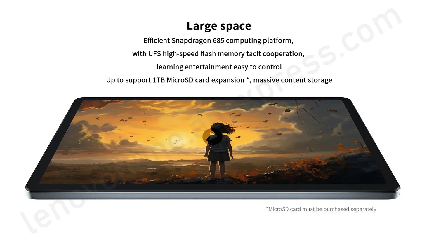 CN Rom Lenovo Tab Pad 2024 Snapdragon 685 8-core 11-inch 8G 256G WIFI Grey Learning Office Entertainment 1TB MicroSD