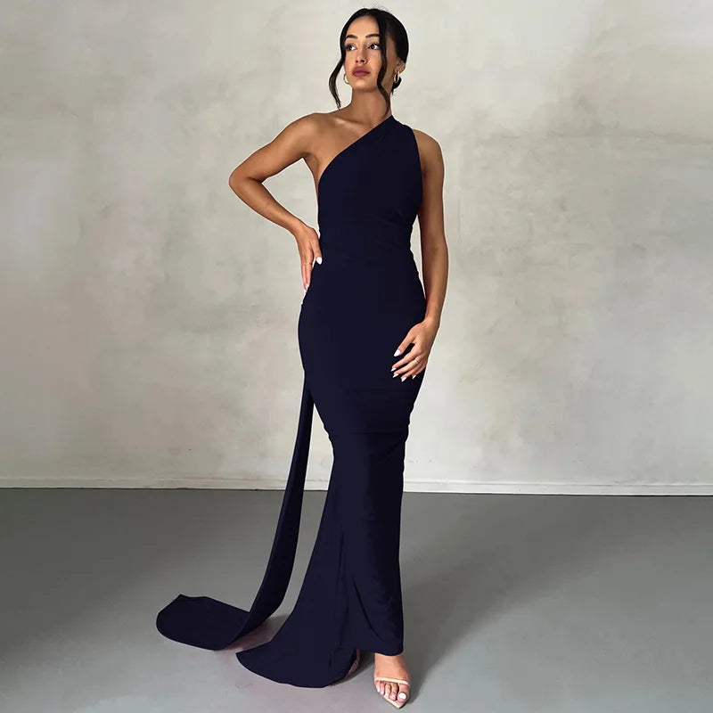 Ladies Summer Elegant Evening Party Dress For Women Sleeveless Backless Halter Sexy Long Dresses Woman Clothes Birthday Clubwear
