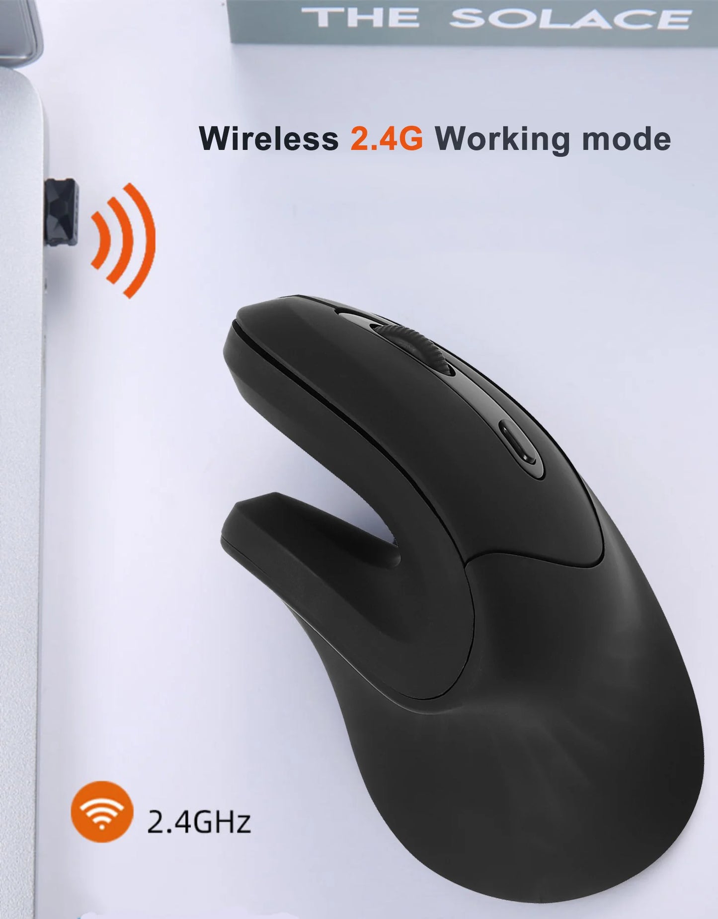 CHYI Vertical Wireless Mouse USB 2.4G Optical Gaming Mice Comfortable Ergonomic Wrist-care Charging Mause Wired Mouse For Laptop