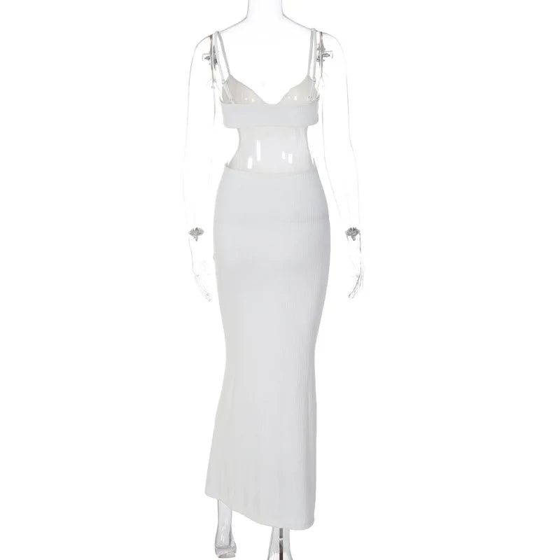 Ladies Summer Elegant Evening Party Dress Women Sleeveless Backless Sexy Bodycon Long Dresses Woman Clothes Birthday Clubwear