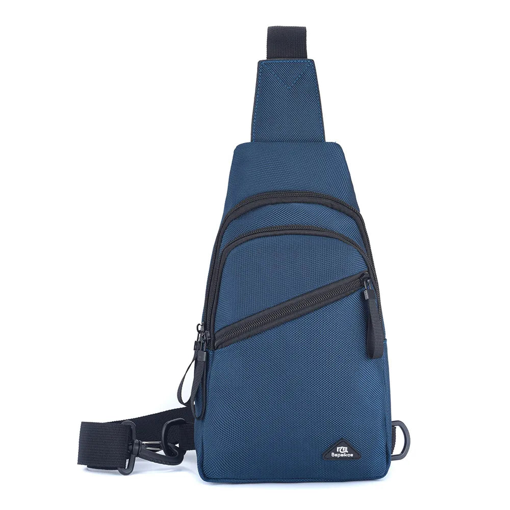 Chest Bag Men's Single Shoulder Crossbody Bag Large Capacity Oxford Cloth Outdoor Travel Backpack Men's Chest Bag