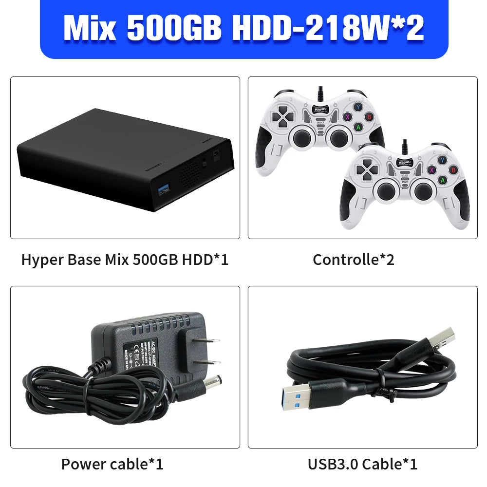 Game Hard Drive&Game Consoles With 38000+ Games For Xbox/PS3/PS2/Gamecube/Wii/Wiiu/Saturn Emulator Consoles Plug&Play For WIN PC