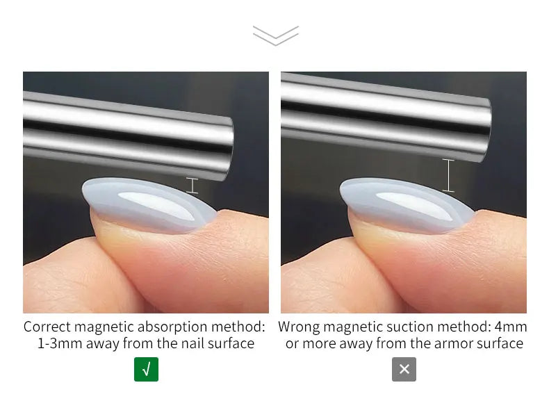 1PC Cat Eye Nail Magnetic Stick Cylindrical Magnet for Cat Eye UV Gel Polish Snowlight Glitter Effect Tools Manicure Design Tool