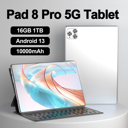Original Pad 8 Pro Tablet 10.1 inch 16GB+1024GB Android 13 Global Snapdragon 8gen2 10000mah 5G Dual SIM WIFI  HD Full Screen