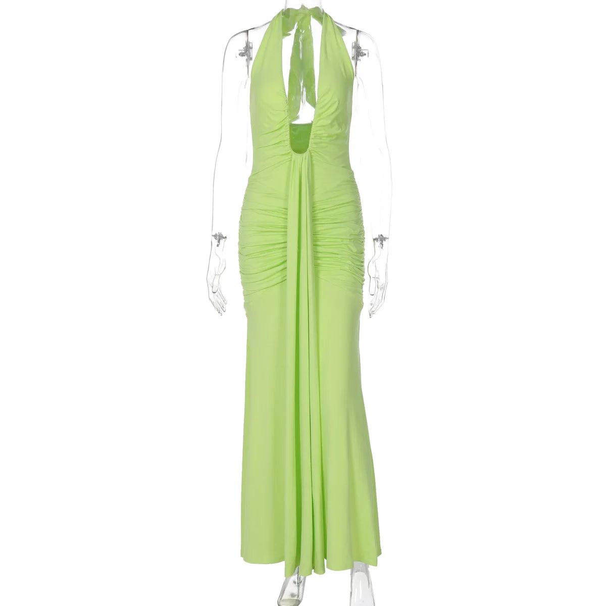 Ladies Summer Elegant Evening Party Dress For Women Sleeveless Backless Halter Sexy Long Dresses Woman Clothes Birthday Clubwear