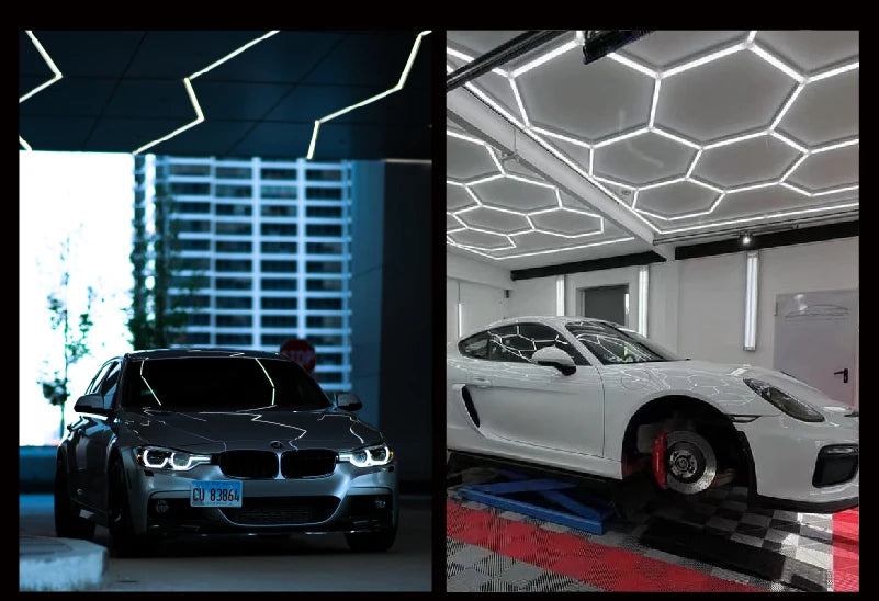 LED Hexagon Connector Cable DIY for Honeycomb Lamp AC110V-240V Barbershop Esports Workshop Garage 4S Car surface Lighting