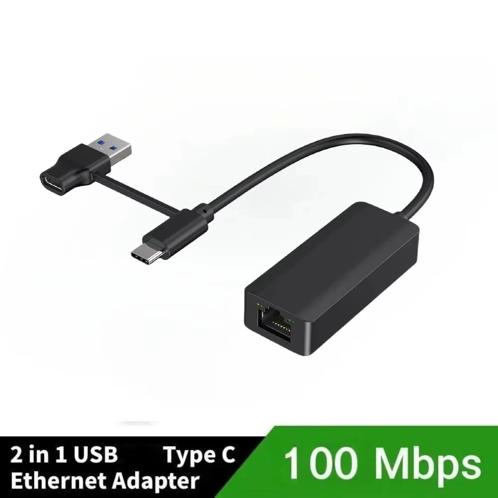 5Gbps USB 3.2 Type C Ethernet Adapter RJ45 Network Card for Windows 11 PC/Laptop USB-C RTL8157 Chip Converter Lan Internet Cable