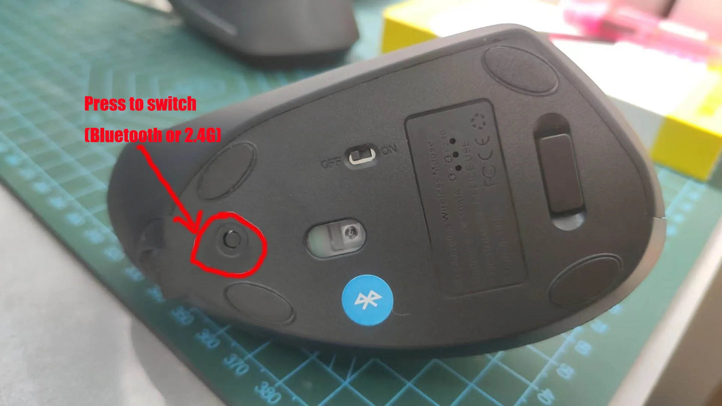 Original ihoyi Wireless Mouse Vertical Wired USB Mouse Ergonomic Luminous 2.4G Mute Photoelectric Bluetooth Game Mouse