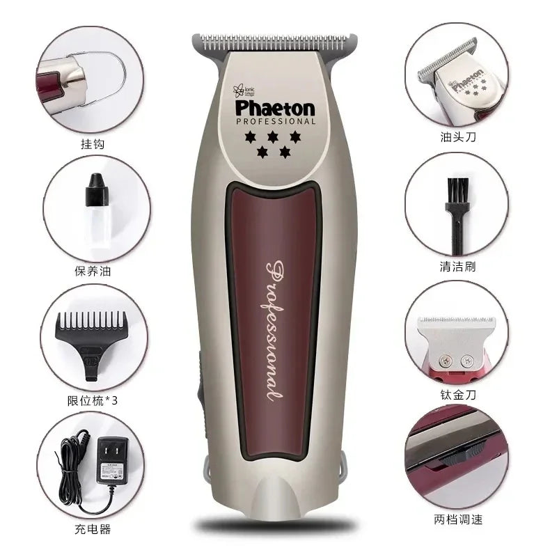 Pemotong Rambut Profesional Pemotong Rambut Phaetons Pemangkas Rambut Pria Pencukur Elektrik Tanpa Kabel Pencukur Jenggot Tukang