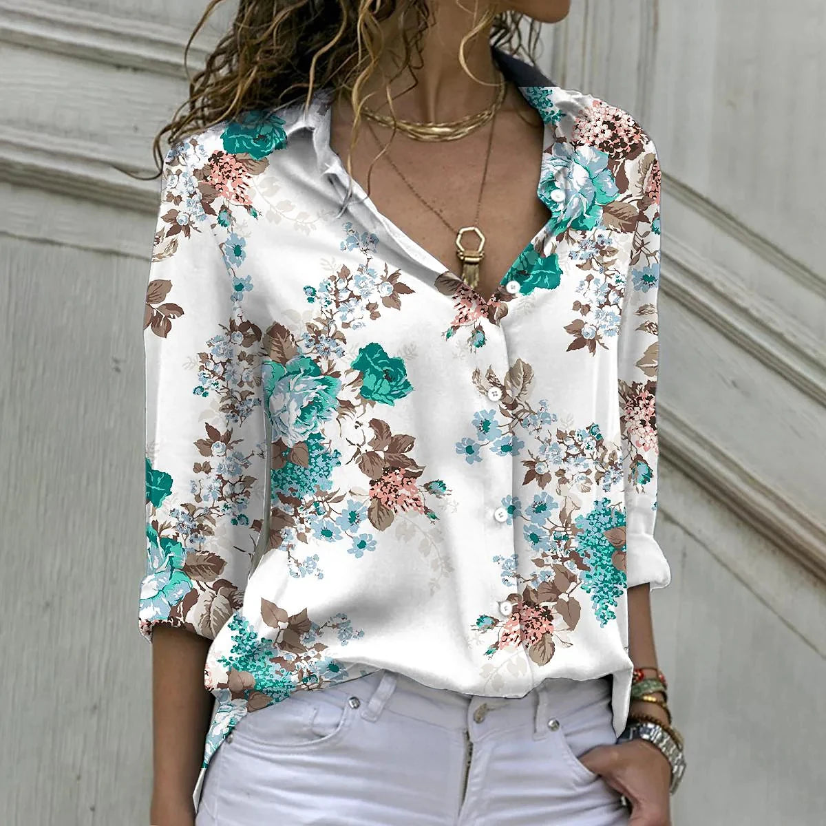 Elegant Long Sleeve Women Shirts Casual Loose Large Size Shirts Women Fashion Tops Women