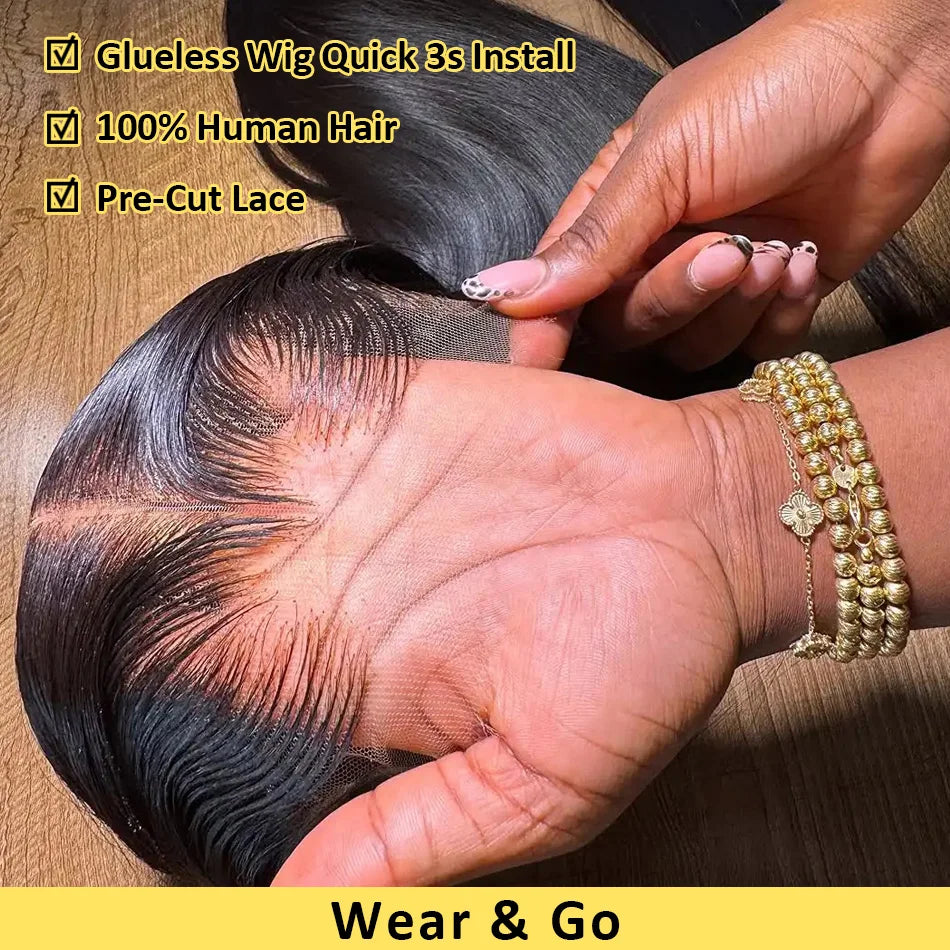 Bone Straight 13x4 HD Lace Front Human Hair Wigs Brazilian Remy Frontal Wig 5x5 Glueless Wigs Human Hair Ready To Wear For Women